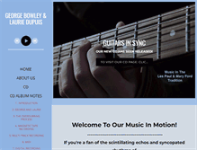 Tablet Screenshot of guitarsinsync.com